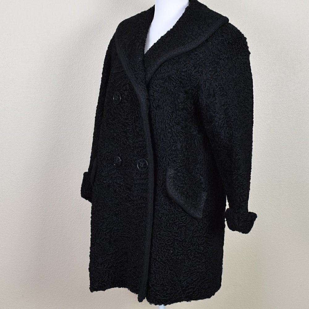 Vintage Furs By Leo Diutsh Black Coat - Picture 2 of 13